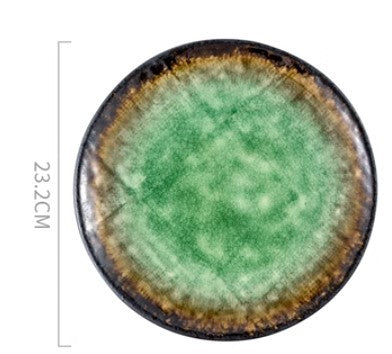 Ceramic Home Round Western Food Plate