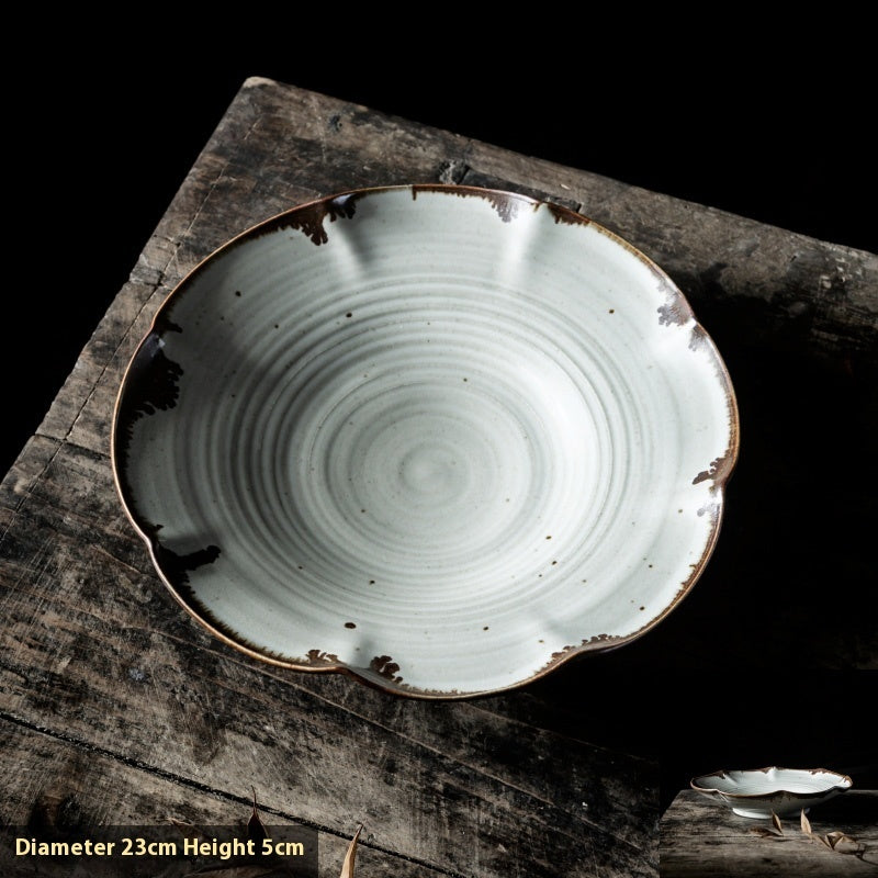 Vintage čipkasti voćni tanjur prigušeni zbroj tanjura