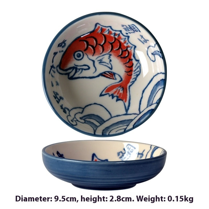 Simple Style Round Ceramic Plate