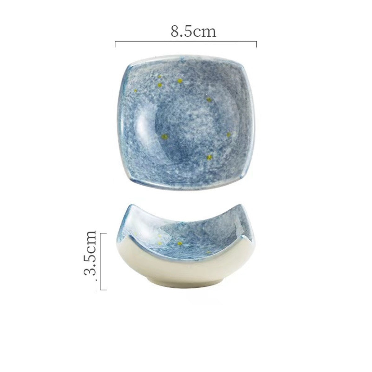 Curved Ceramic Four-corner Dish