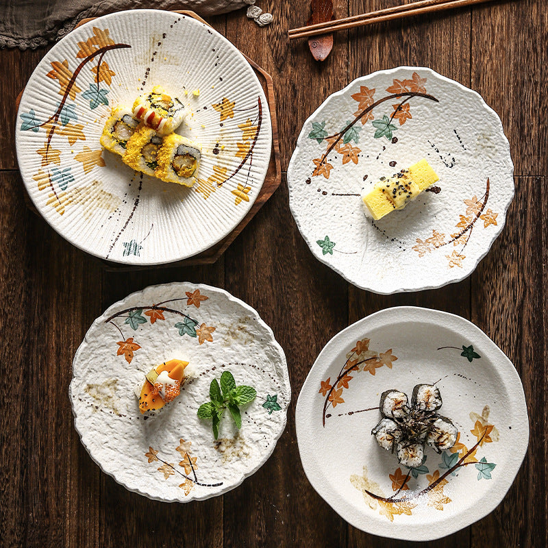 Creative Flower Household Ceramic Tableware Plate