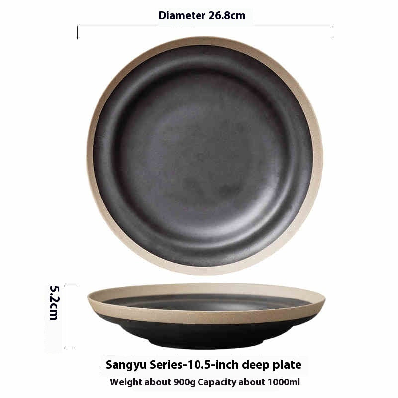 Hand Painted Pottery Deep Plates