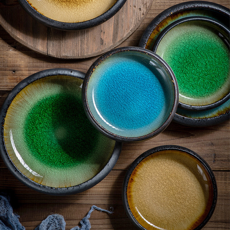 Creative Glaze Ceramic Deep Plate