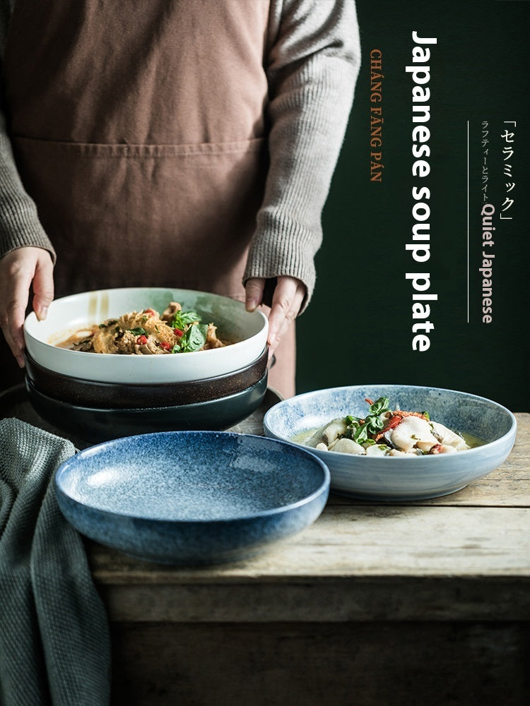 Household Ceramic Soup Western Cuisine Plate