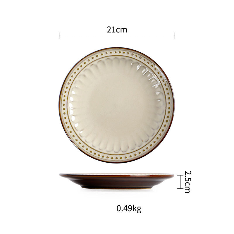 Ceramic Flat Creative Plate