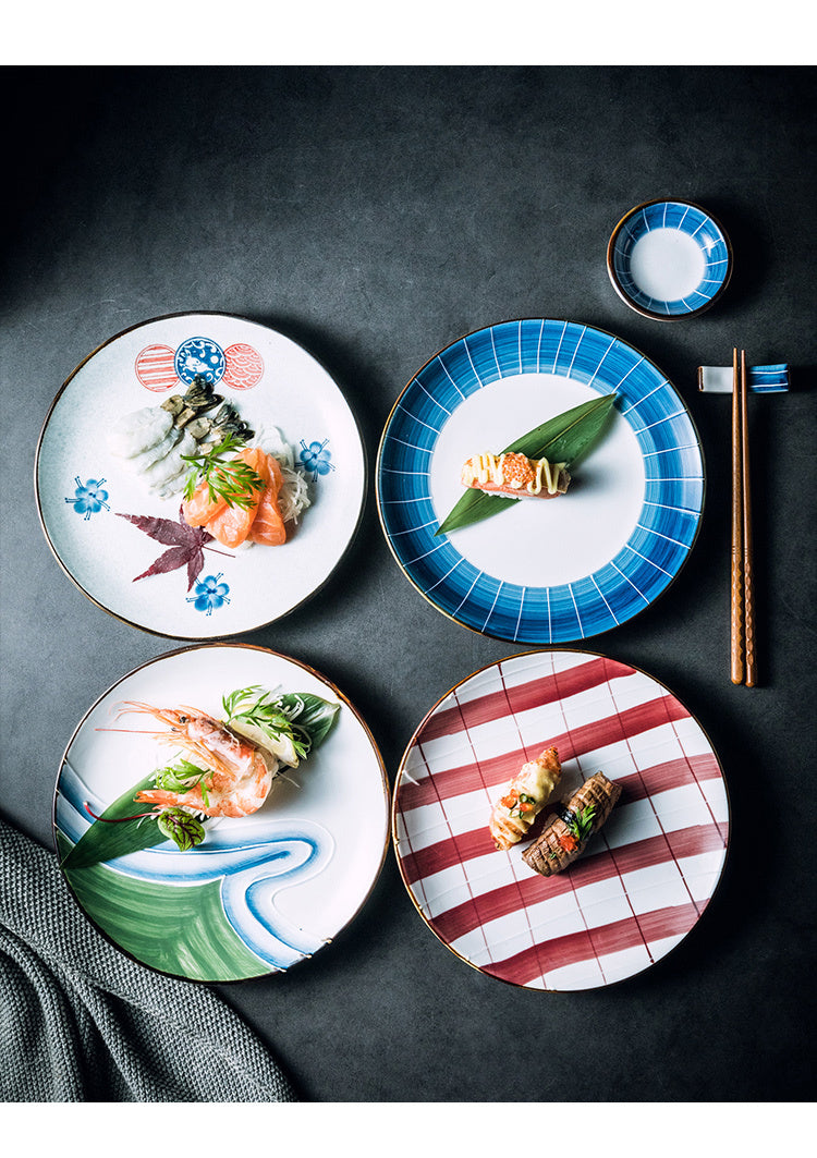 Creative Ceramic Round Household Plate