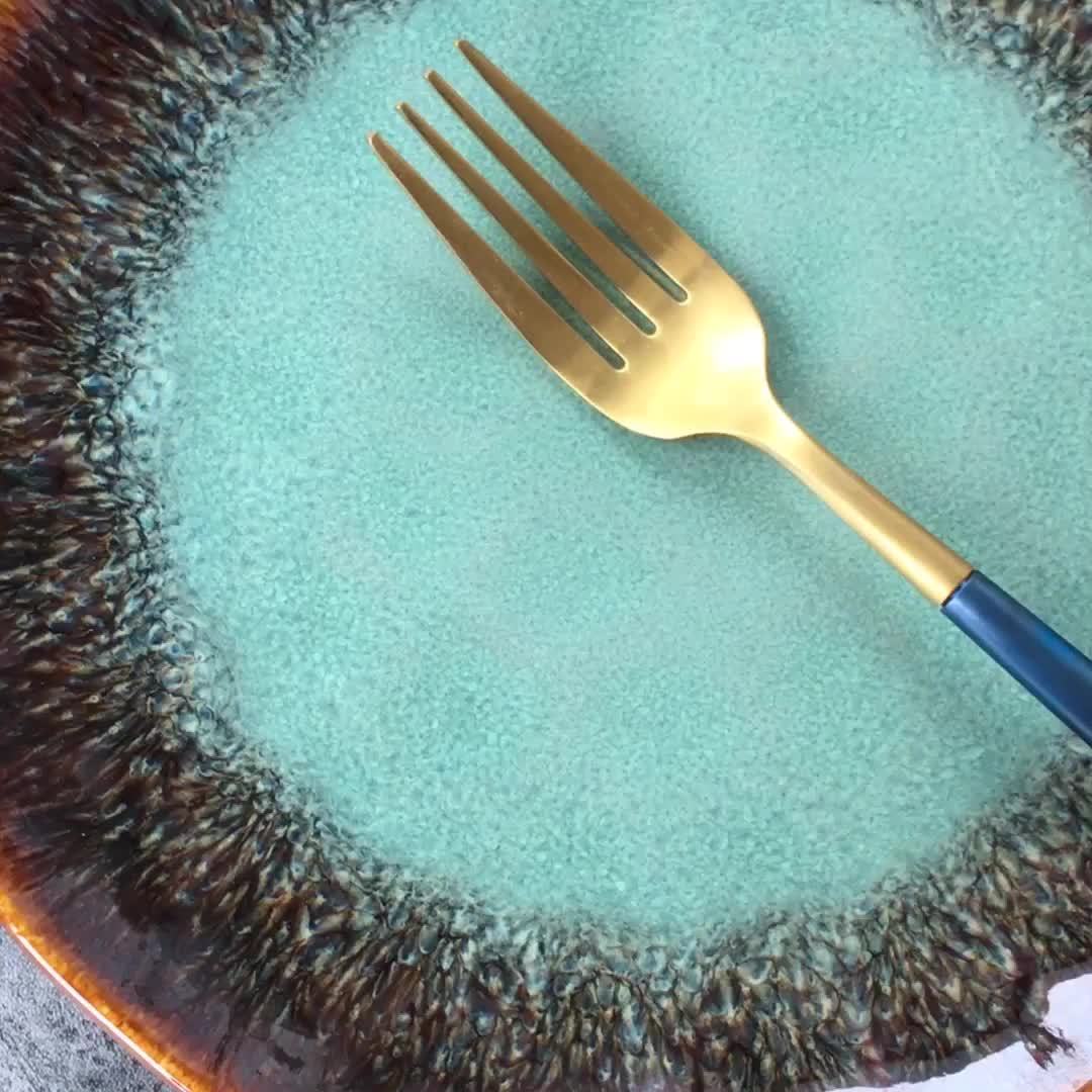 Ceramic Round Grey Plate