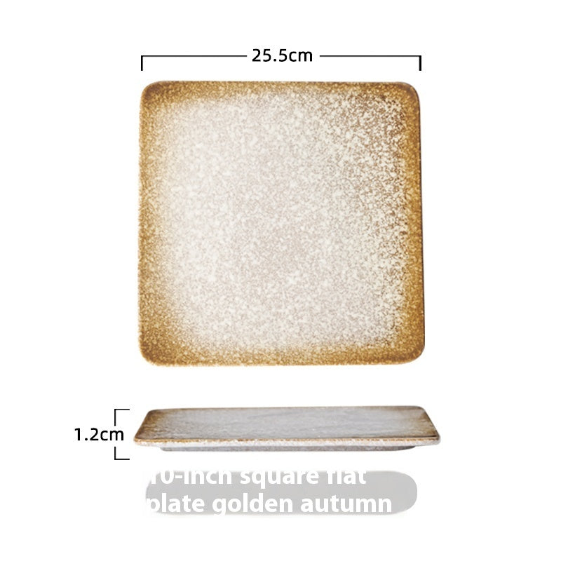 Ceramic Tableware Square Plate Dish