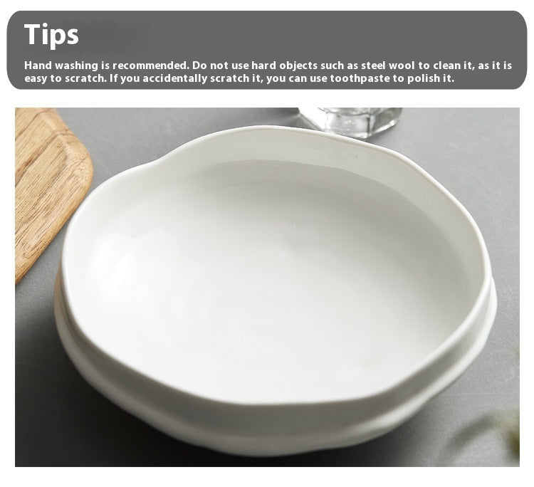 Creative Ceramic White Tableware