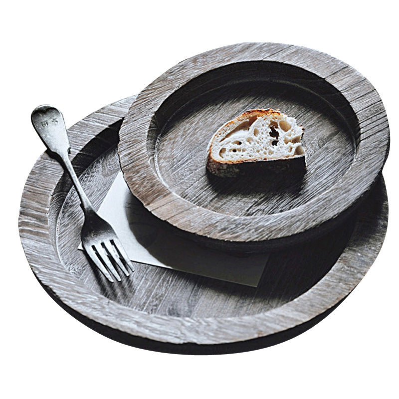 Japanese-style Solid Wood Plate