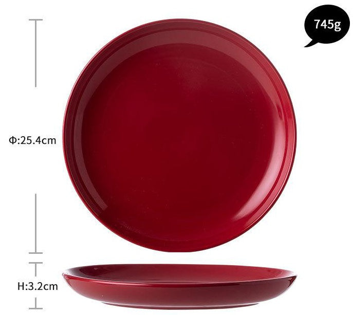 Red Ceramic Dinner Sets