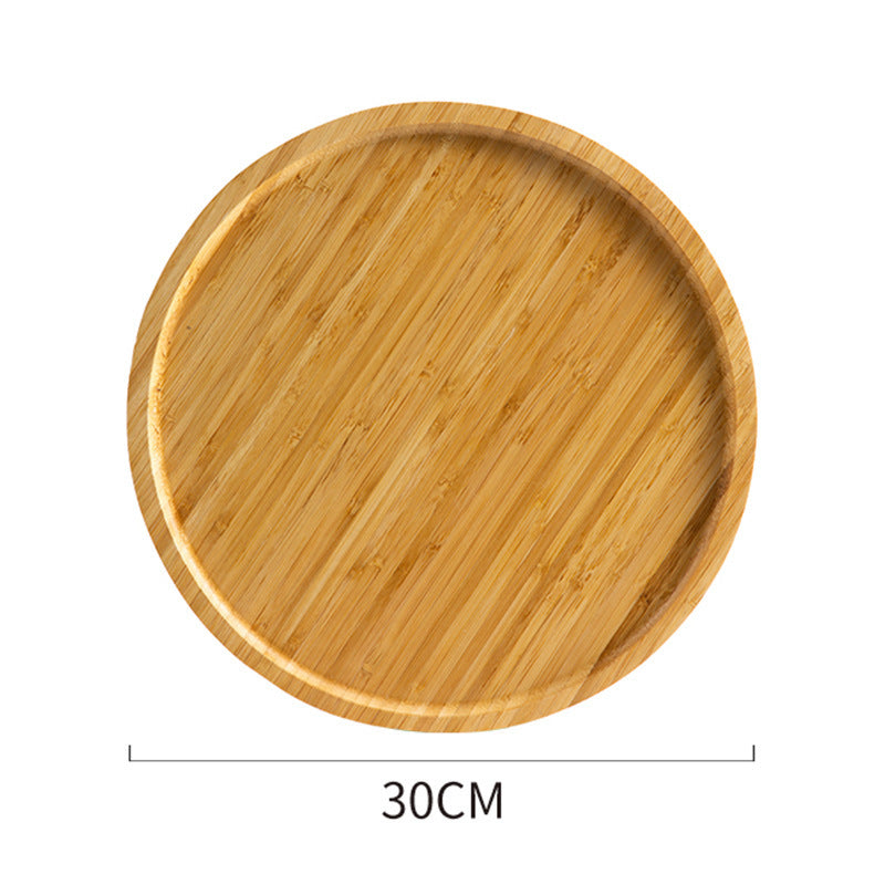 Bamboo Wooden Round Plate