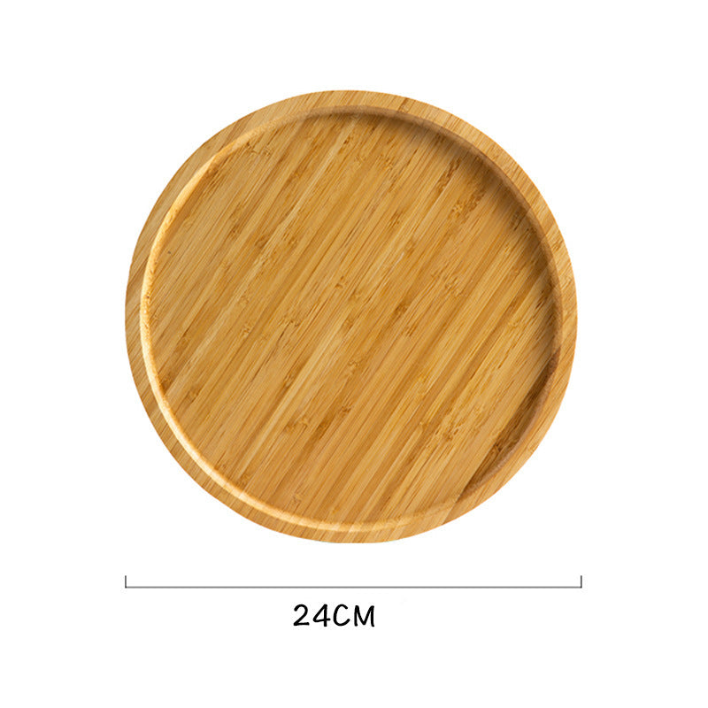 Bamboo Wooden Round Plate