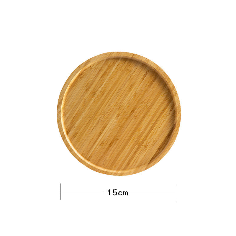 Bamboo Wooden Round Plate