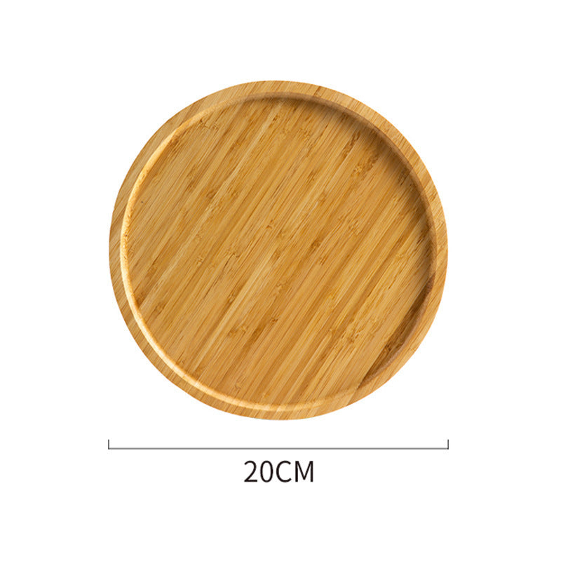 Bamboo Wooden Round Plate