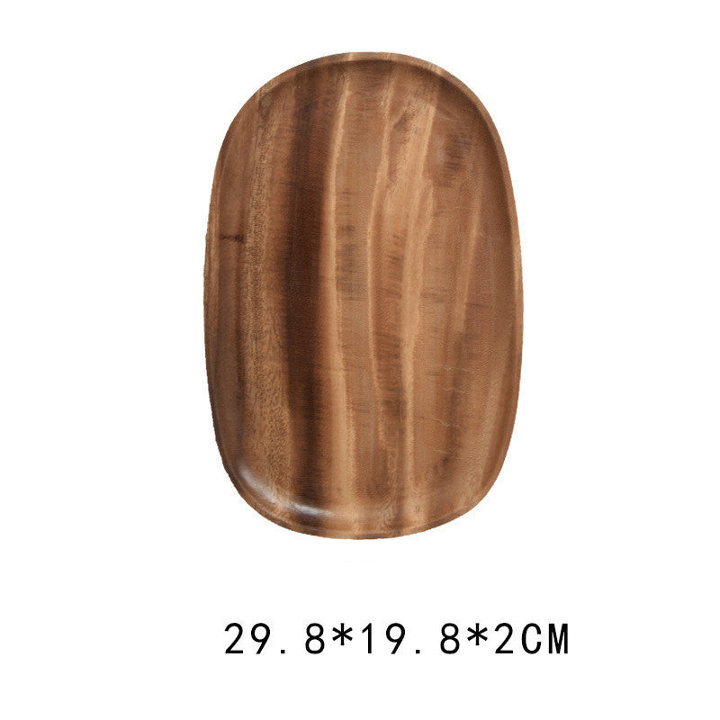 Walnut Irregular Rectangular Wooden Plate