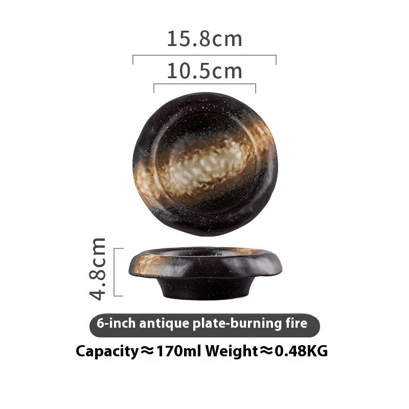 Creative Ceramic Retro Bowl Plate