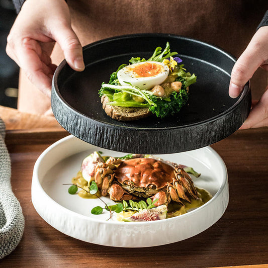 Household Creative Round Ceramic Plate