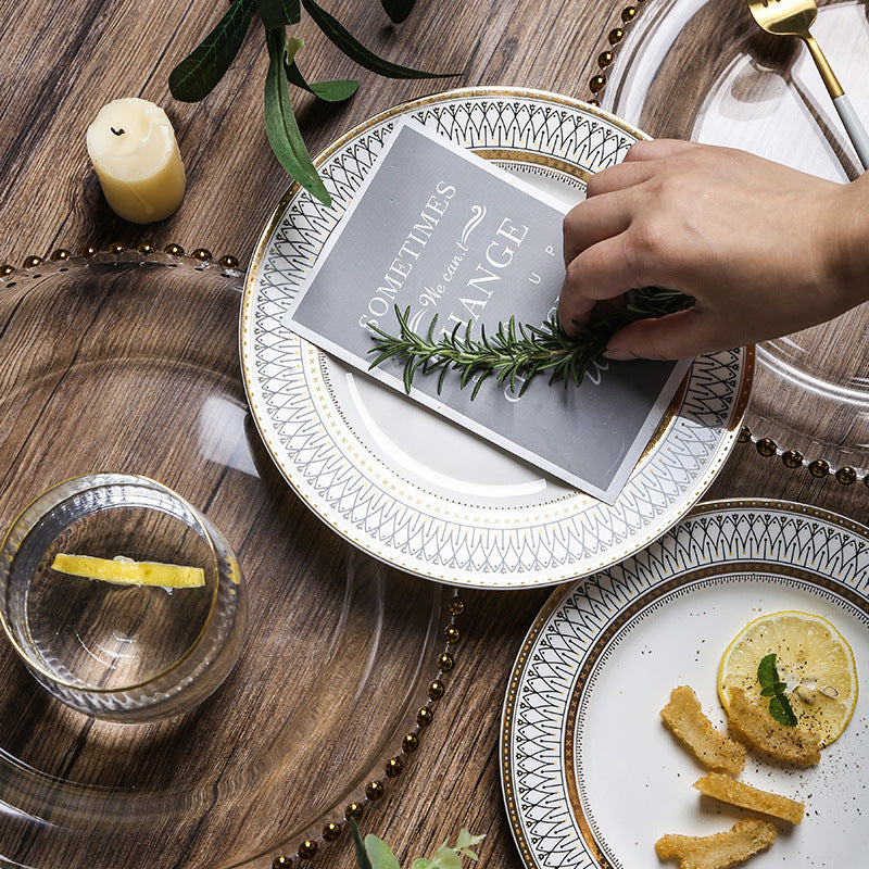 European-style Round Ceramic  Plate