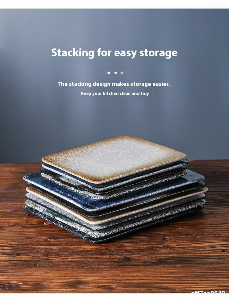 Ceramic Tableware Square Plate Dish