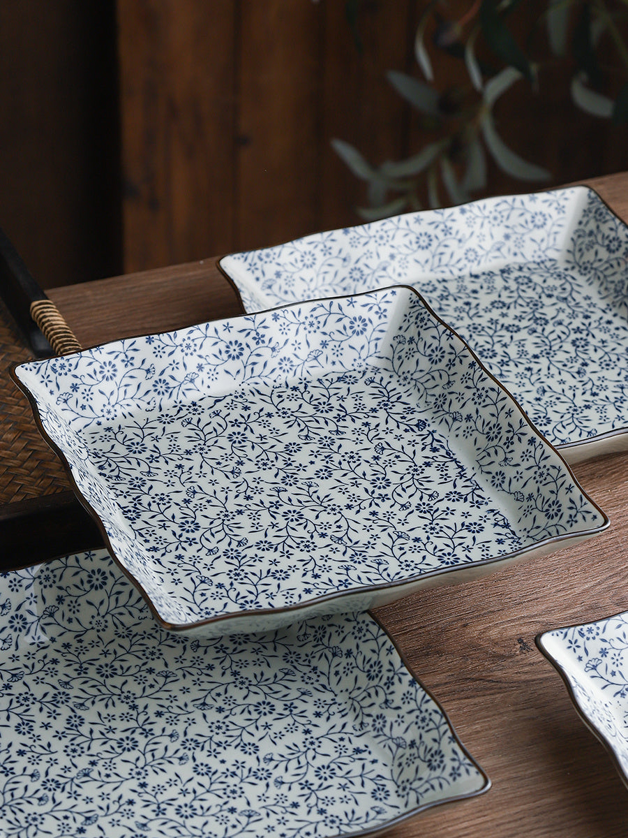 Deep Square Ceramic Plate