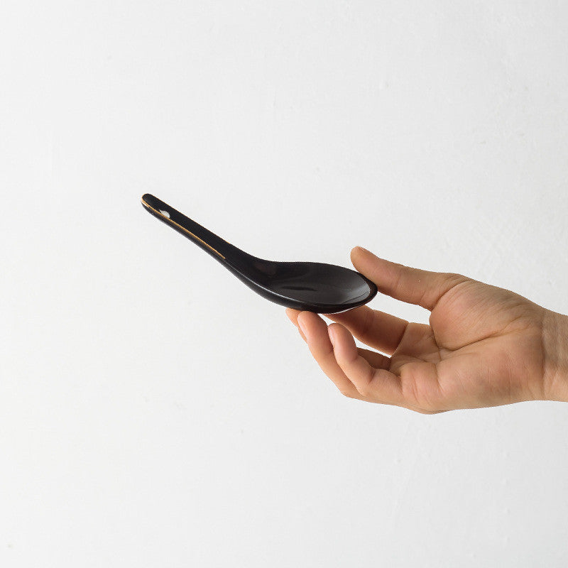 Black Ceramic Tableware Plate Bowl