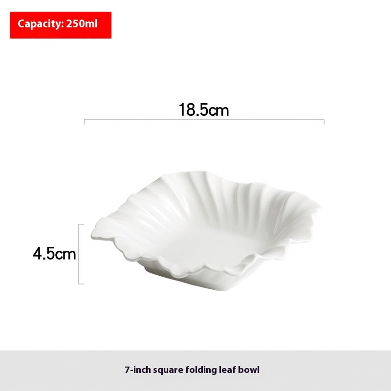 Square Bowl Plate Fruit Salad Bowl