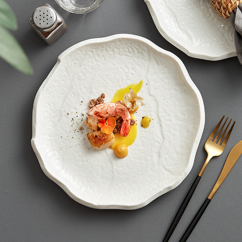 Creative White Household Ceramic Dishes