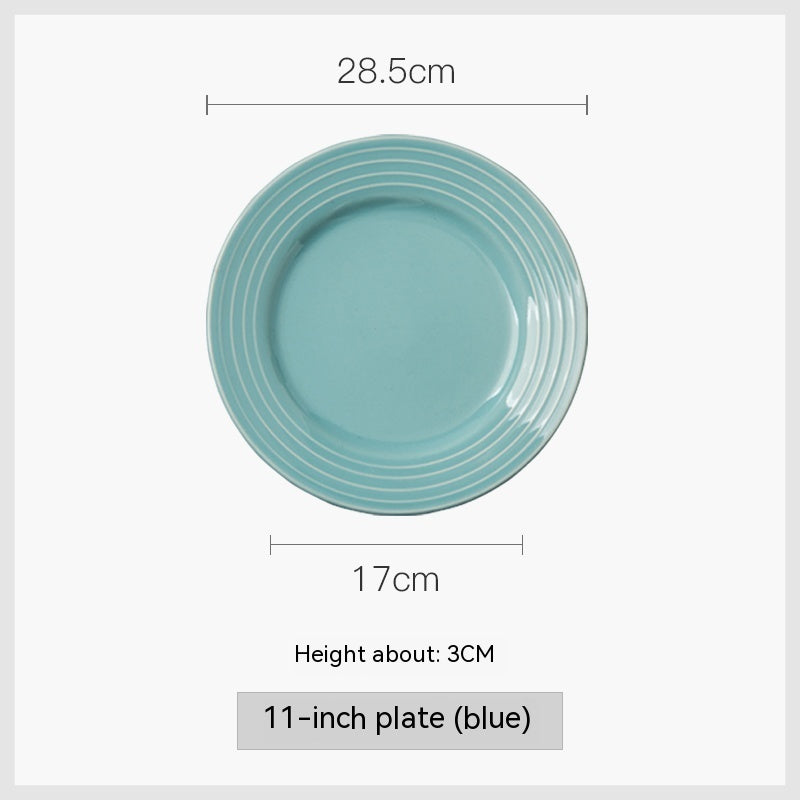 Home Western Plate Creative Porcelain Dinner Plate