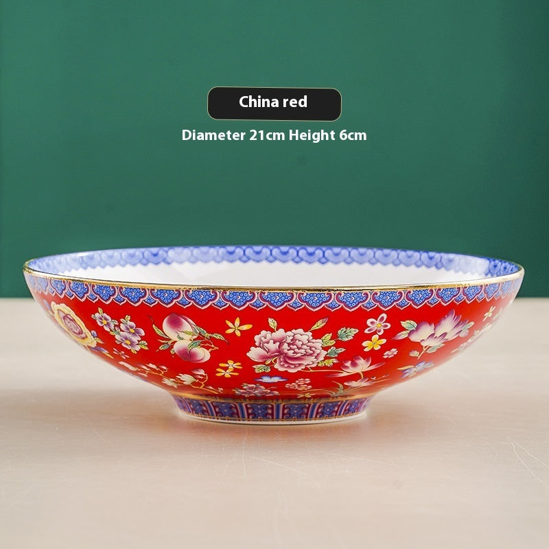 Classic Deep Ceramic Soup Plate