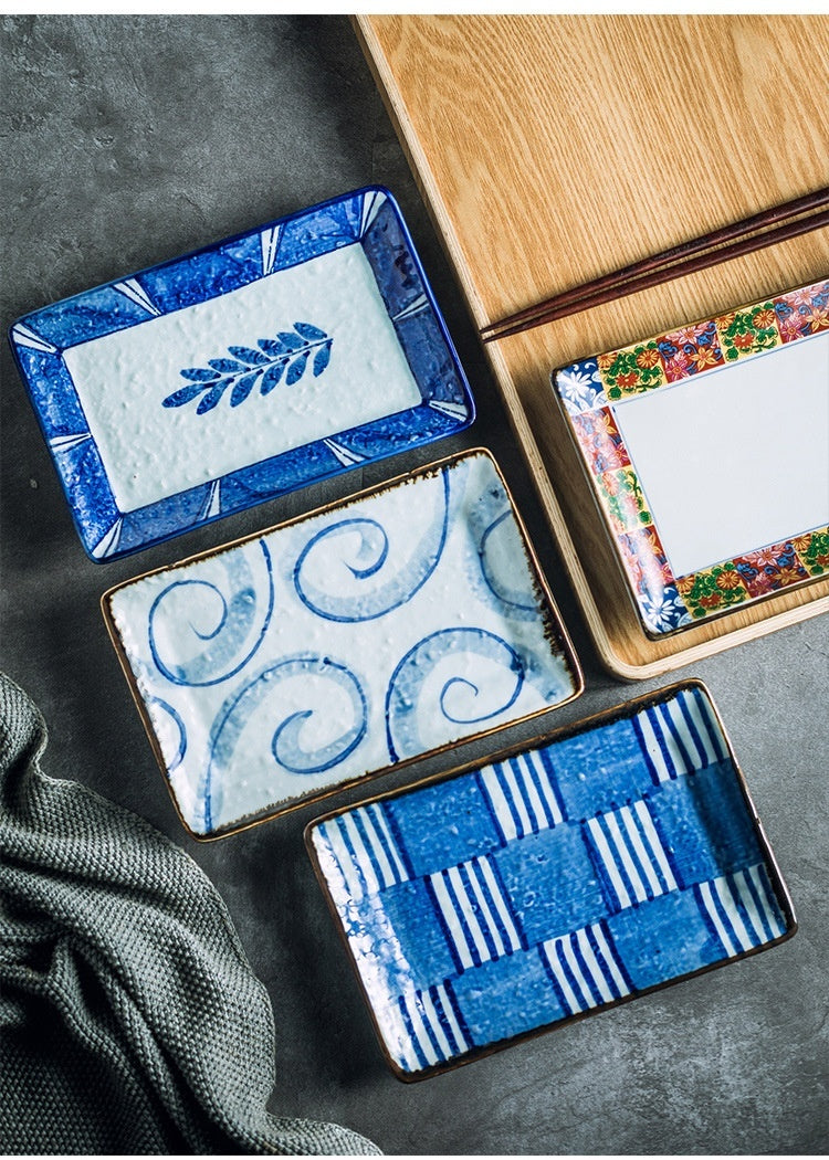 Creative Vintage Rectangle Ceramic Plate