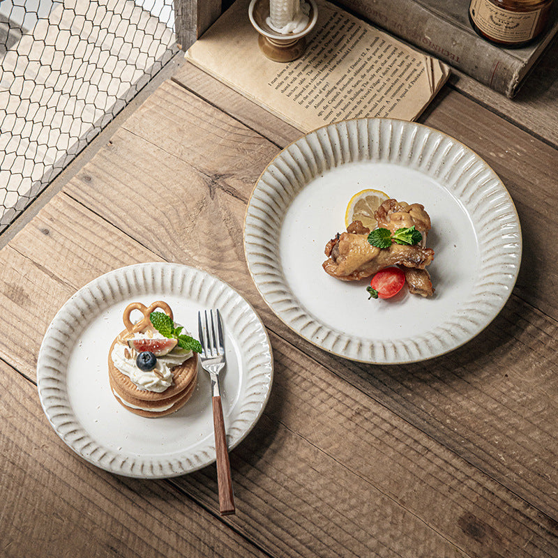 Vintage Ceramic Household Dinner Plate