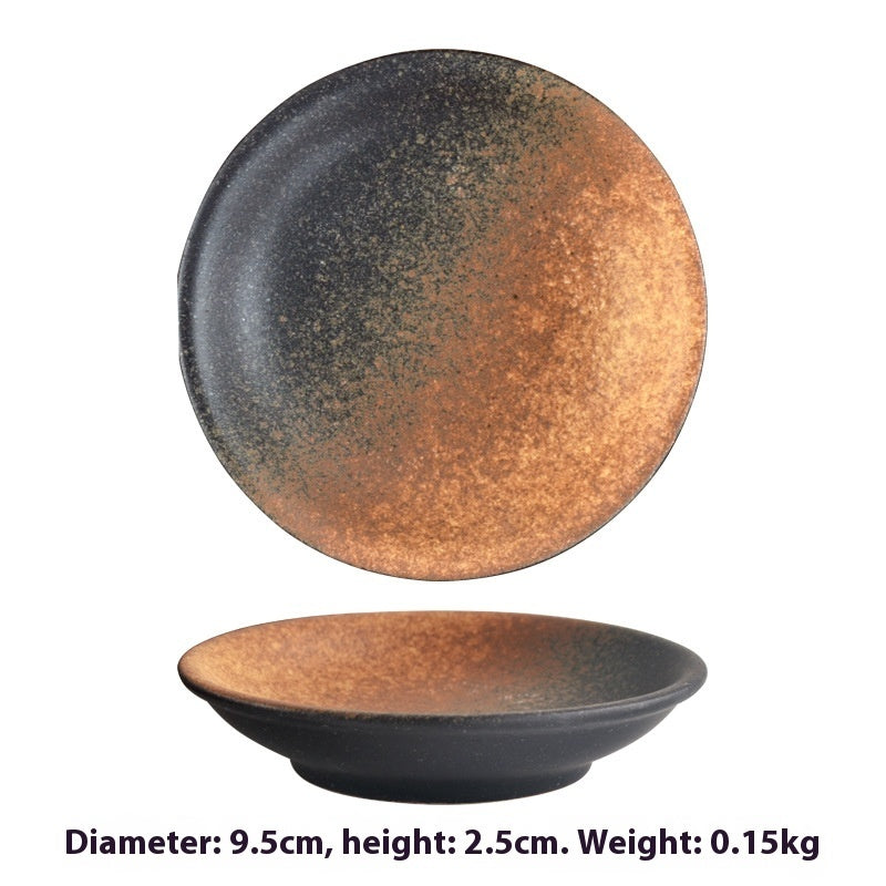 Simple Style Round Ceramic Plate