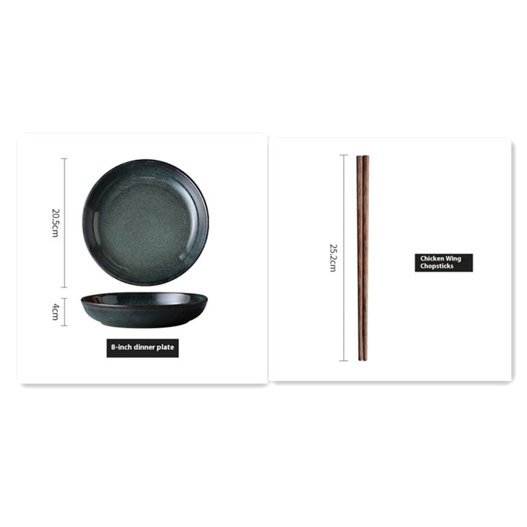 Creative Retro Style Ceramic Plate Bowl