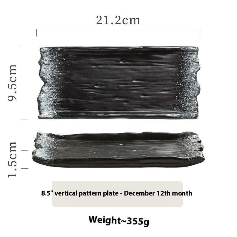 Large Western Specialty Ceramic Flat Plate