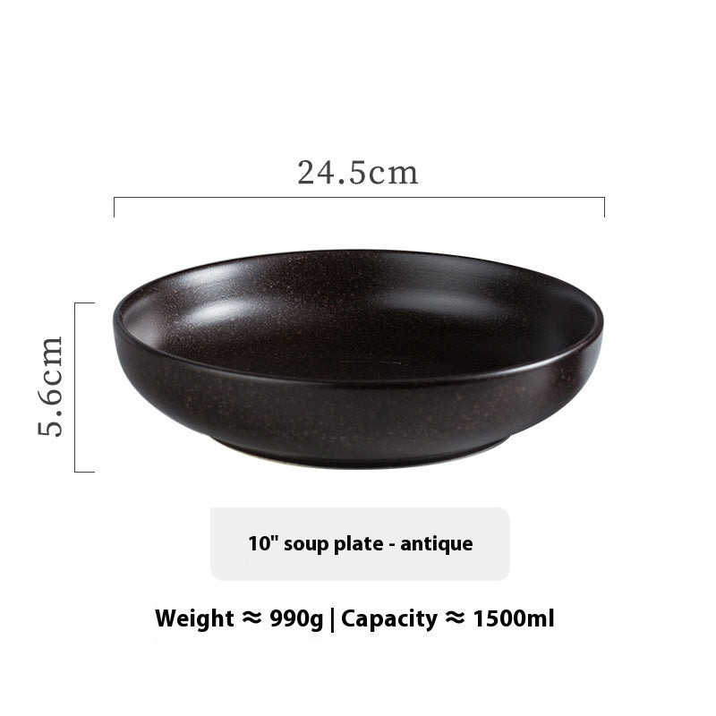 Household Ceramic Soup Western Cuisine Plate