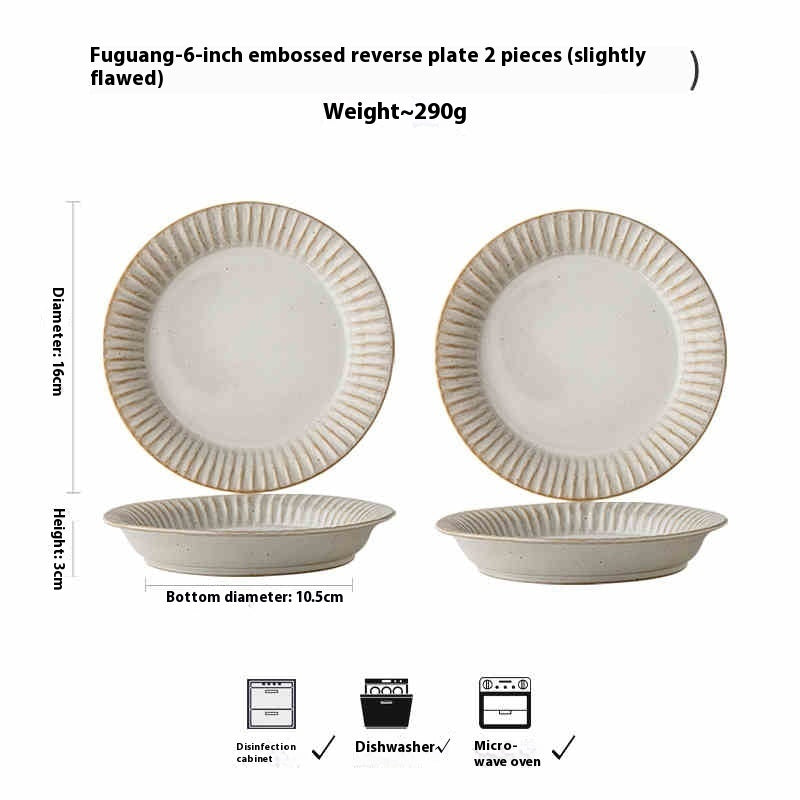 Vintage Ceramic Household Dinner Plate