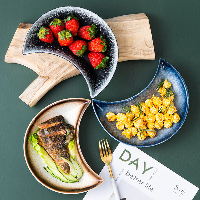 Creative Moon Ceramic Tableware Plate