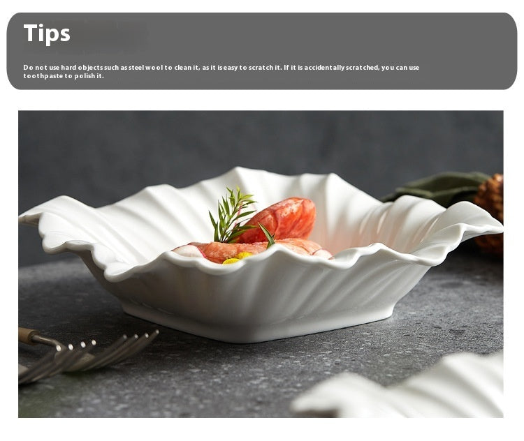 Square Bowl Plate Fruit Salad Bowl