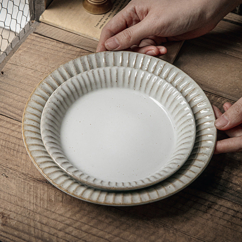 Vintage Ceramic Household Dinner Plate