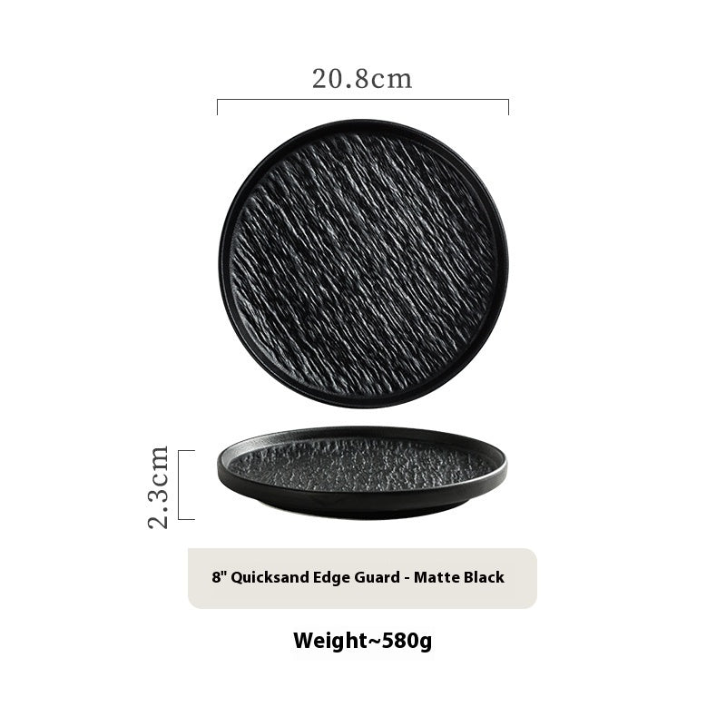 Stone Pattern Ceramic Flat Plate