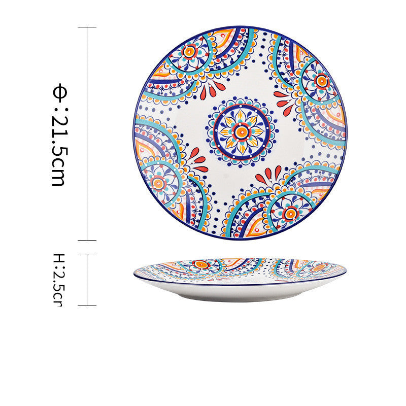 Underglaze Ceramic Tableware Household Dishes