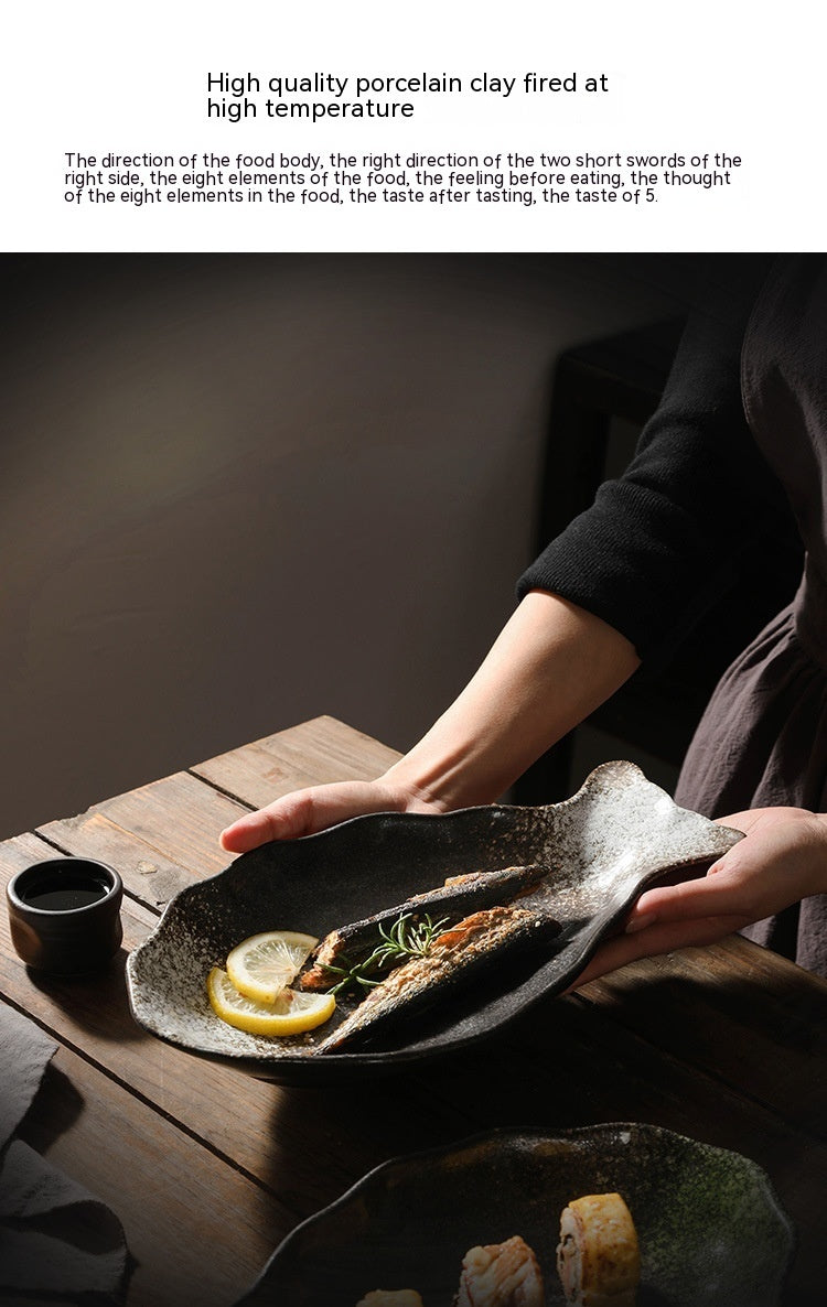 Household Fish Pattern Ceramic Plate