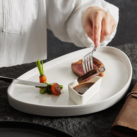 Ceramic Round Triangle Plate