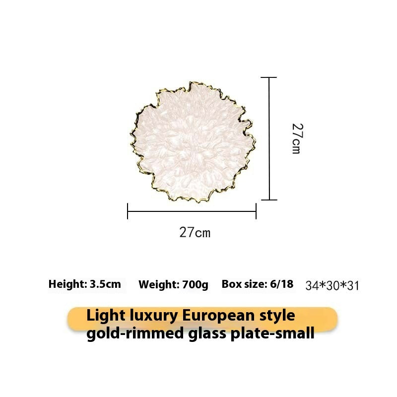 Nordic Style Golden Edge Maize Leaf Plate