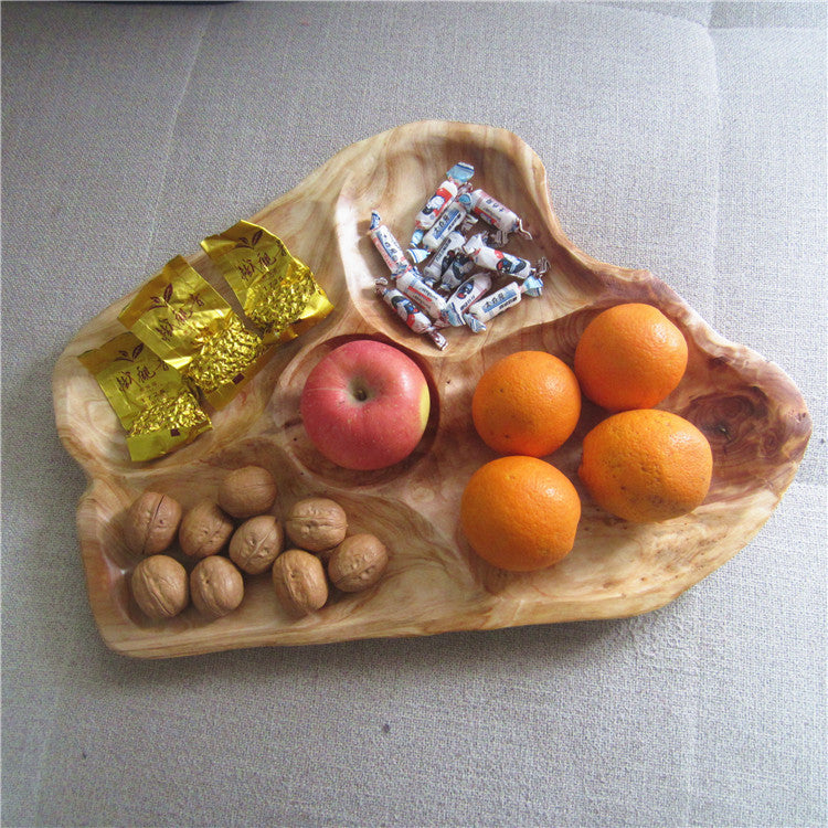Wood Fruit Dessert Plate