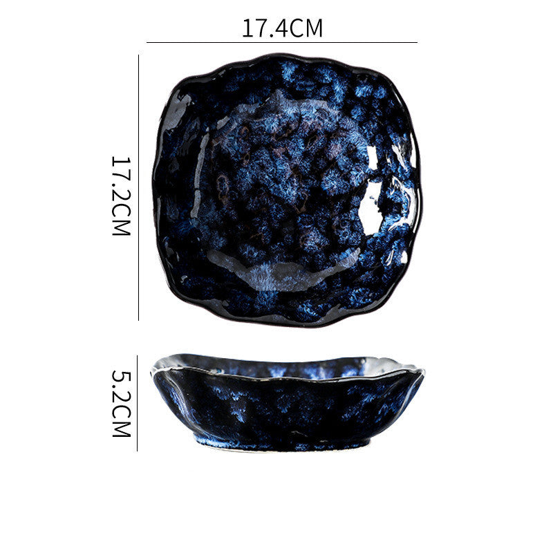 Blue Elegant Creative Tableware Plate Set