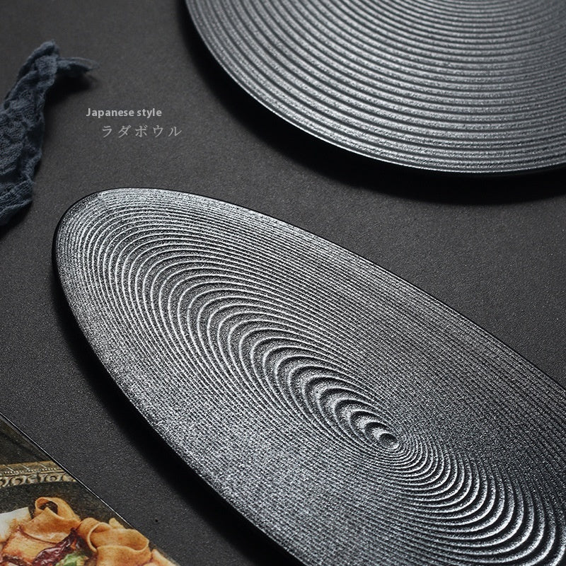 Rectangular Oval Ceramic Flat Plate