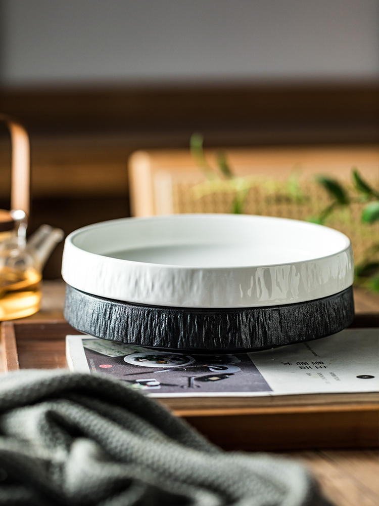 Household Creative Round Ceramic Plate