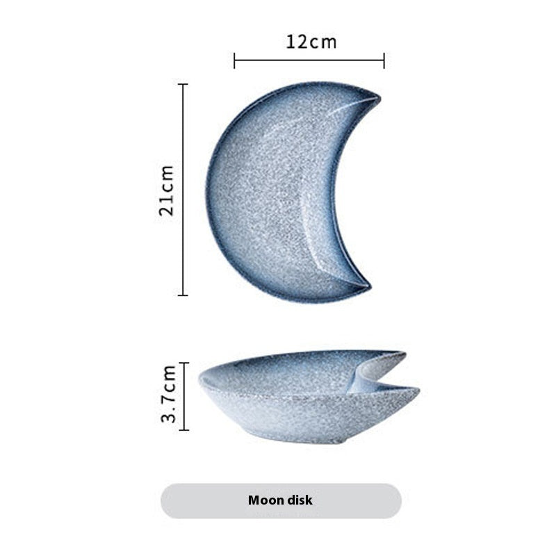 Creative Moon Ceramic Tableware Plate